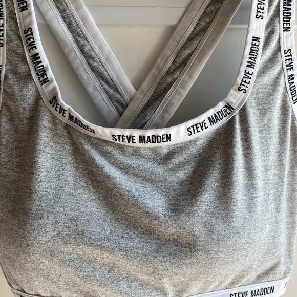 STEVE MADDEN gray racerback bralette - Picture 2 of 6